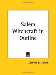 Cover of: Salem Witchcraft in Outline by Caroline E. Upham