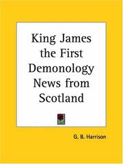 Cover of: King James the First Demonology News from Scotland
