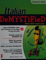 Cover of: Italian demystified by Marcel Danesi