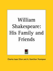 Cover of: William Shakespeare by Charles I. Elton