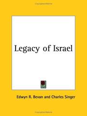 Cover of: Legacy of Israel by 