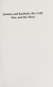 Cover of: Jammu and Kashmir, the cold war and the West