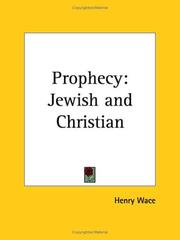 Cover of: Prophecy: Jewish and Christian