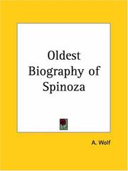Cover of: Oldest Biography of Spinoza by A. Wolf