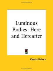 Cover of: Luminous Bodies | Charles Hallock