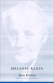 Cover of: Melanie Klein