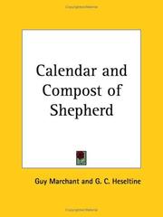 Cover of: Calendar and Compost of Shepherd by Guy Marchant