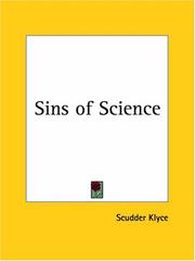 Sins of science by Scudder Klyce