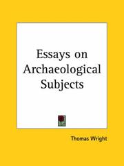 Cover of: Essays on Archaeological Subjects