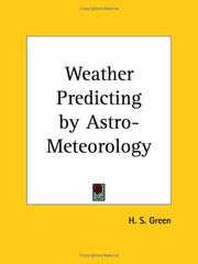 Cover of: Weather Predicting by Astro-Meteorology (Astrological Manuals)