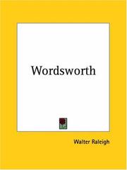 Cover of: Wordsworth