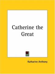 Cover of: Catherine the Great by Katharine Susan Anthony