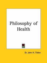 Cover of: Philosophy of Health