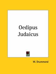 Cover of: Oedipus Judaicus