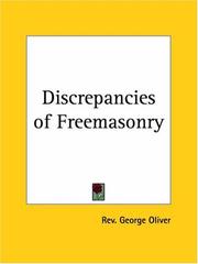 Cover of: Discrepancies of Freemasonry