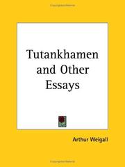 Cover of: Tutankhamen and Other Essays