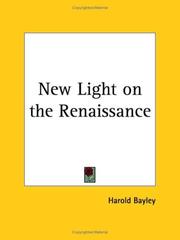 Cover of: New Light on the Renaissance