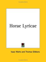 Cover of: Horae Lyricae