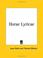 Cover of: Horae Lyricae