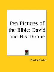 Cover of: Pen Pictures of the Bible: David and His Throne