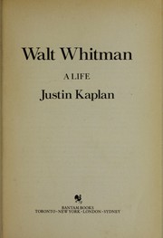 Cover of: Walt Whitman: A Life