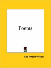 Poems by Ella Wheeler Wilcox