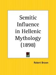 Cover of: Semitic Influence in Hellenic Mythology