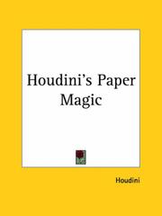 Cover of: Houdini's Paper Magic by Harry Houdini