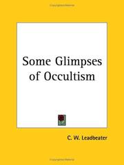 Cover of: Some Glimpses of Occultism