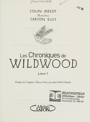 Cover of: Les chroniques de Wildwood by Colin Meloy
