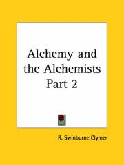 Cover of: Alchemy and the Alchemists, Part 1