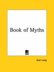 Cover of: Book of Myths by Jean Lang