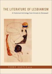 Cover of: The literature of lesbianism: a historical anthology from Ariosto to Stonewall
