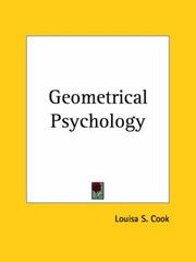 Cover of: Geometrical Psychology by Louisa S. Cook