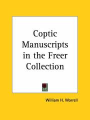 Cover of: Coptic Manuscripts in the Freer Collection by William H. Worrell