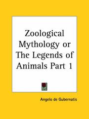 Cover of: Zoological Mythology or The Legends of Animals, Part 1