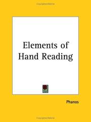 Cover of: Elements of Hand Reading by Phanos
