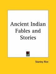 Cover of: Ancient Indian Fables and Stories by Stanley Rice
