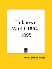 Cover of: Unknown World 1894-1895