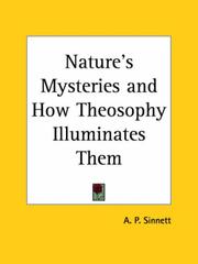 Cover of: Nature's Mysteries and How Theosophy Illuminates Them