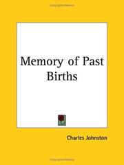 Cover of: Memory of Past Births