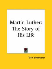 Cover of: Martin Luther by Elsie Singmaster