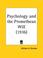 Cover of: Psychology & the Promethean Will 1936