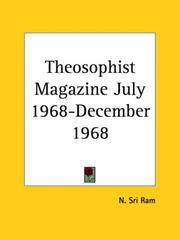 Cover of: Theosophist Magazine July 1968-December 1968