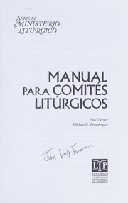 Cover of: Manual para comités Litúrgicos