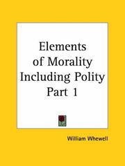 Cover of: Elements of Morality Including Polity, Part 1
