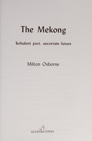 Cover of: Mekong by Milton Osborne