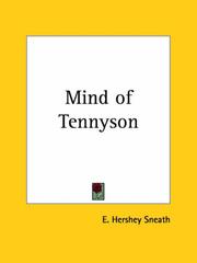 Cover of: Mind of Tennyson by Sneath, Elias Hershey