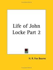 Cover of: Life of John Locke, Part 2