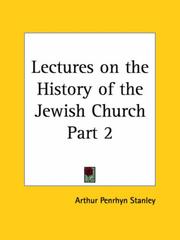 Cover of: Lectures on the History of the Jewish Church, Part 2